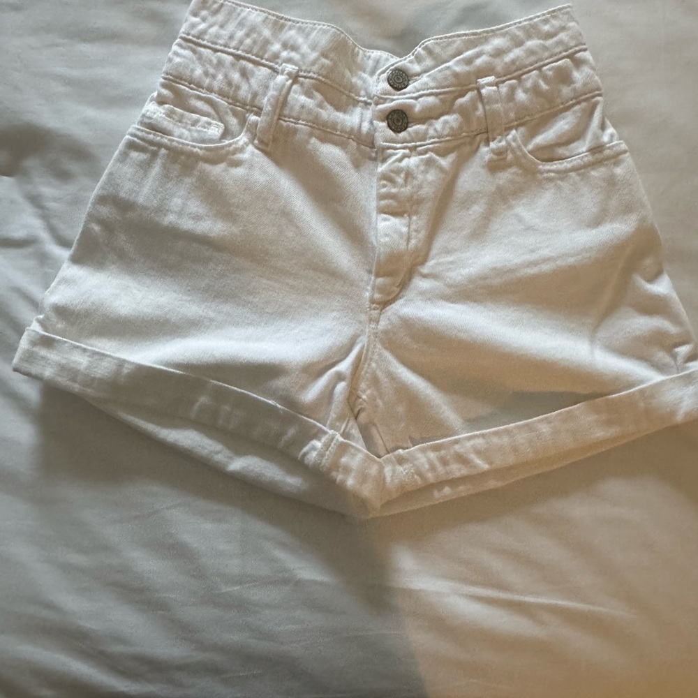 Banana Republic High Waist White Shorts